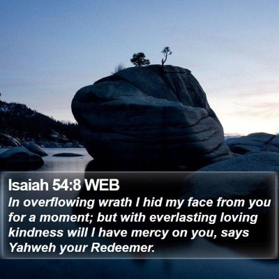 Isaiah 54:8 WEB Bible Verse Image