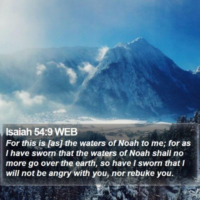 Isaiah 54:9 WEB Bible Verse Image