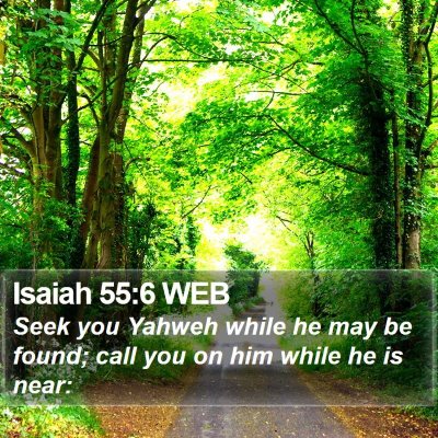 Isaiah 55:6 WEB Bible Verse Image