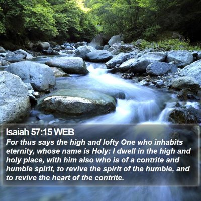 Isaiah 57:15 WEB Bible Verse Image