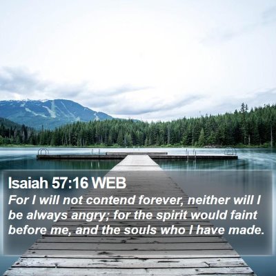 Isaiah 57:16 WEB Bible Verse Image