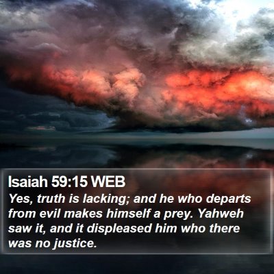 Isaiah 59:15 WEB Bible Verse Image