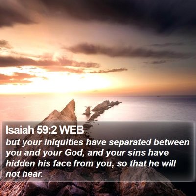 Isaiah 59:2 WEB Bible Verse Image