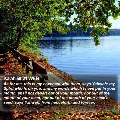 Isaiah 59:21 WEB Bible Verse Image