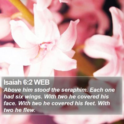 Isaiah 6:2 WEB Bible Verse Image