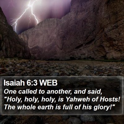 Isaiah 6:3 WEB Bible Verse Image