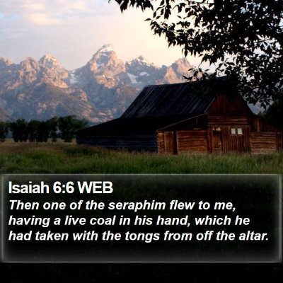 Isaiah 6:6 WEB Bible Verse Image