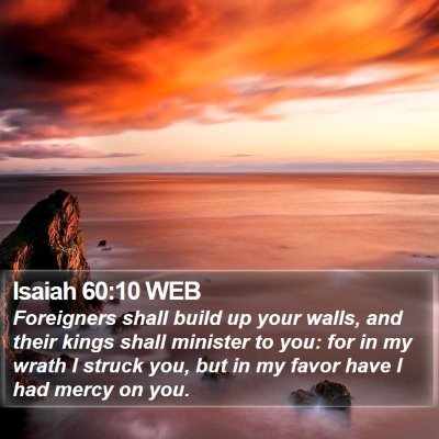 Isaiah 60:10 WEB Bible Verse Image
