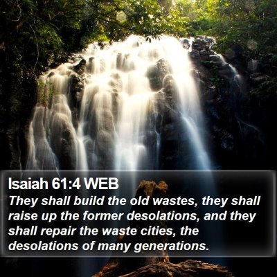Isaiah 61:4 WEB Bible Verse Image