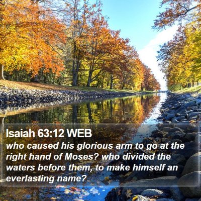Isaiah 63:12 WEB Bible Verse Image