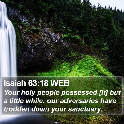 Isaiah 63:18 WEB Bible Verse Image