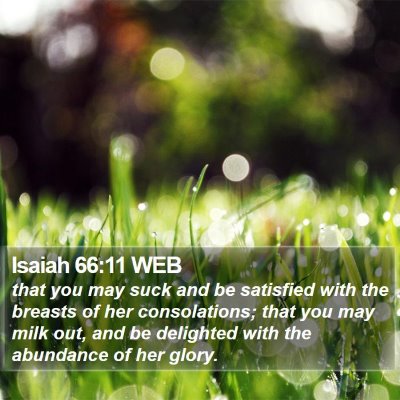 Isaiah 66:11 WEB Bible Verse Image