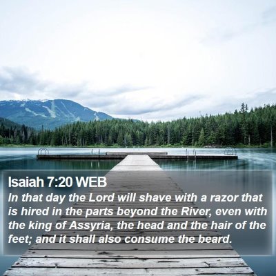 Isaiah 7:20 WEB Bible Verse Image