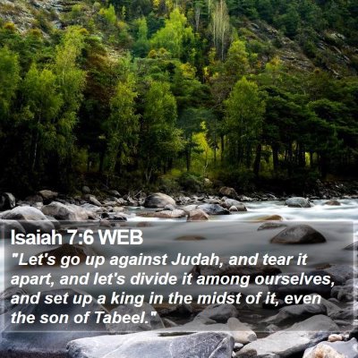 Isaiah 7:6 WEB Bible Verse Image