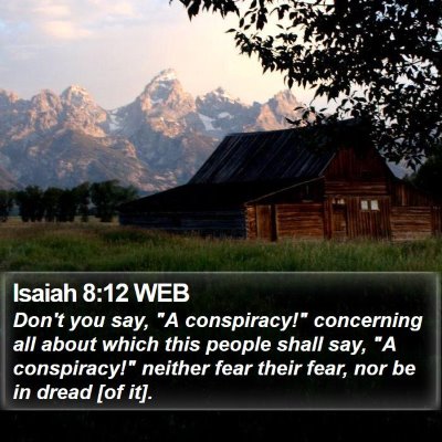 Isaiah 8:12 WEB Bible Verse Image