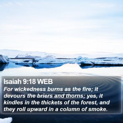 Isaiah 9:18 WEB Bible Verse Image