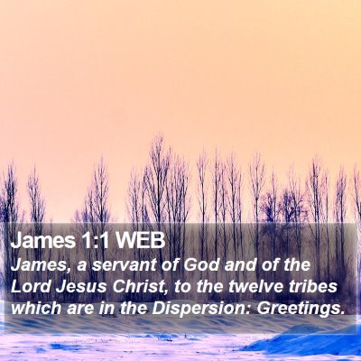 James 1:1 WEB Bible Verse Image
