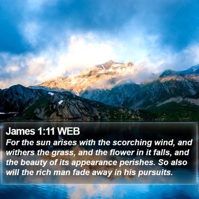 James 1:11 WEB Bible Verse Image