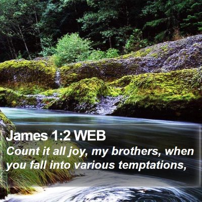 James 1:2 WEB Bible Verse Image