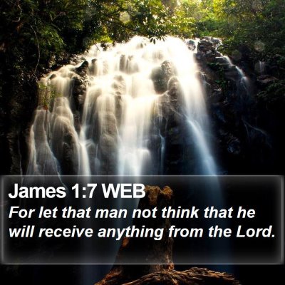 James 1:7 WEB Bible Verse Image
