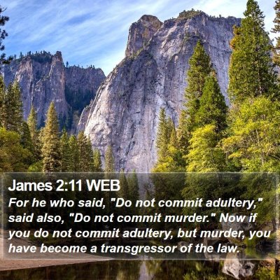James 2:11 WEB Bible Verse Image