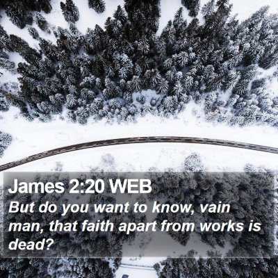 James 2:20 WEB Bible Verse Image