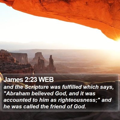 James 2:23 WEB Bible Verse Image