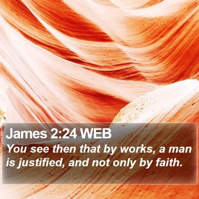 James 2:24 WEB Bible Verse Image