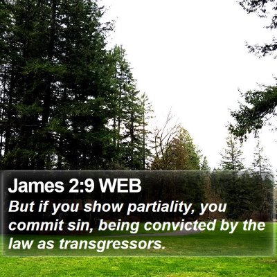 James 2:9 WEB Bible Verse Image