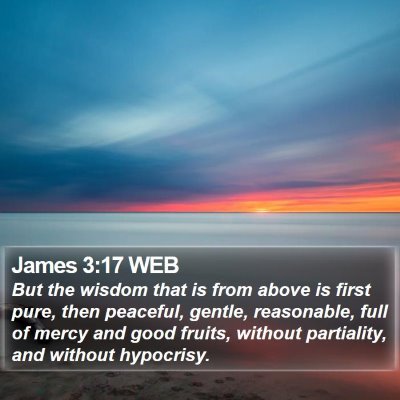 James 3:17 WEB Bible Verse Image