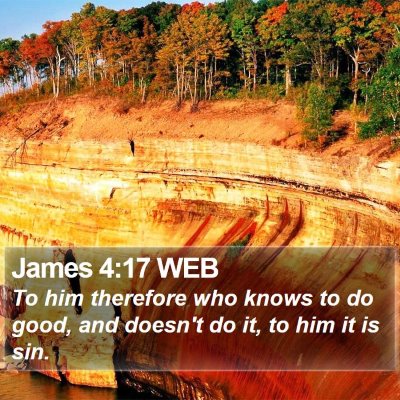 James 4:17 WEB Bible Verse Image
