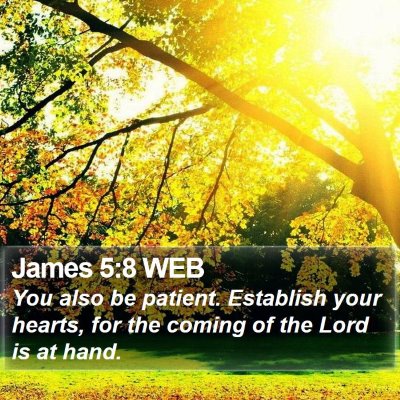 James 5:8 WEB Bible Verse Image