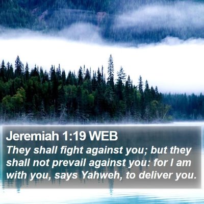Jeremiah 1:19 WEB Bible Verse Image