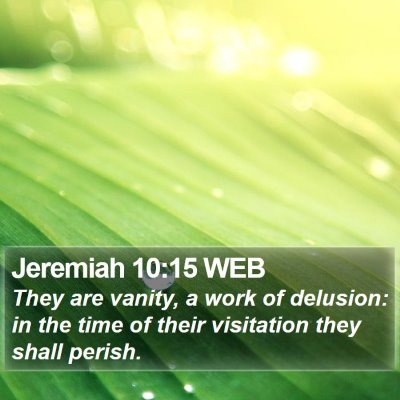 Jeremiah 10:15 WEB Bible Verse Image