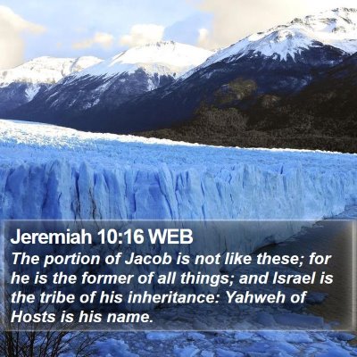 Jeremiah 10:16 WEB Bible Verse Image