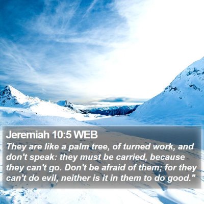 Jeremiah 10:5 WEB Bible Verse Image