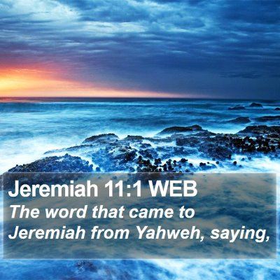 Jeremiah 11:1 WEB Bible Verse Image