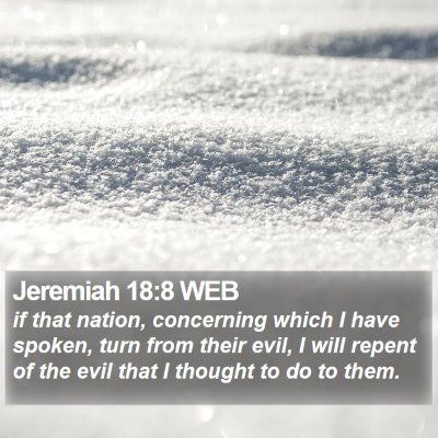 Jeremiah 18:8 WEB Bible Verse Image