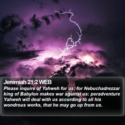 Jeremiah 21:2 WEB Bible Verse Image