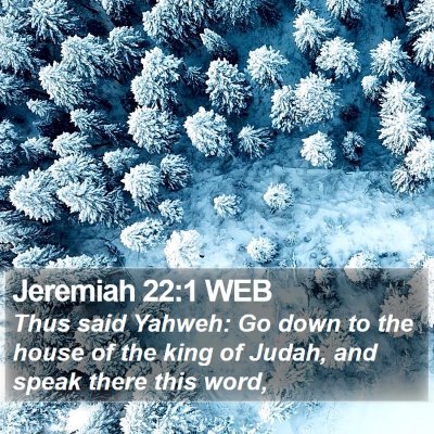 Jeremiah 22:1 WEB Bible Verse Image