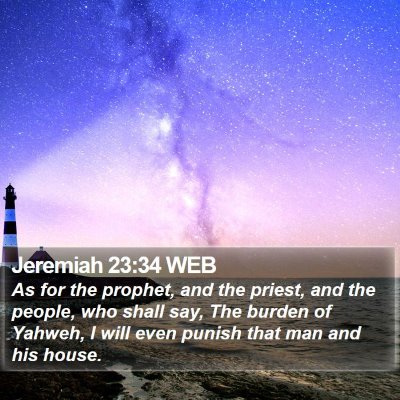Jeremiah 23:34 WEB Bible Verse Image