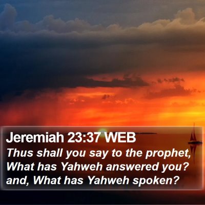 Jeremiah 23:37 WEB Bible Verse Image