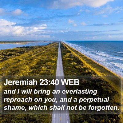 Jeremiah 23:40 WEB Bible Verse Image