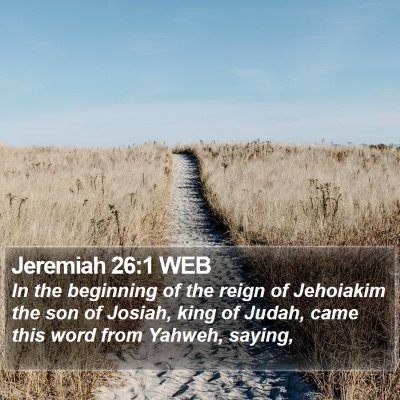 Jeremiah 26:1 WEB Bible Verse Image