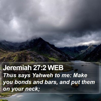 Jeremiah 27:2 WEB Bible Verse Image