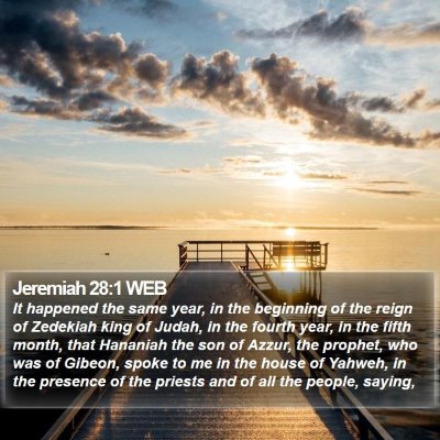 Jeremiah 28:1 WEB Bible Verse Image