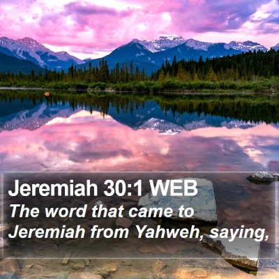 Jeremiah 30:1 WEB Bible Verse Image