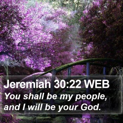 Jeremiah 30:22 WEB Bible Verse Image