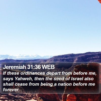 Jeremiah 31:36 WEB Bible Verse Image