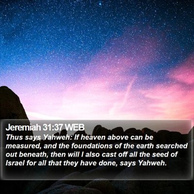 Jeremiah 31:37 WEB Bible Verse Image